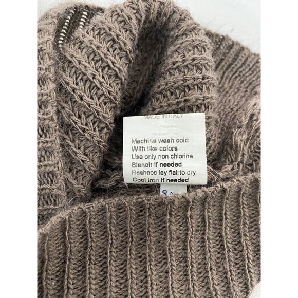 Dont Ask Why Brown Pullover Long Sleeve Knit Sweater Made in Italy ONE SIZE - Picture 8 of 10